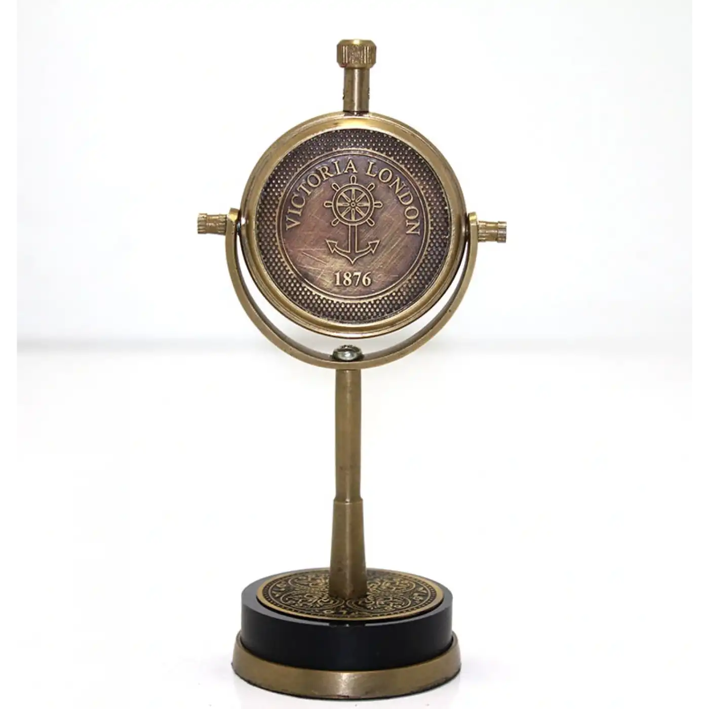 Masa Üstü Pirinç Saat Model 4