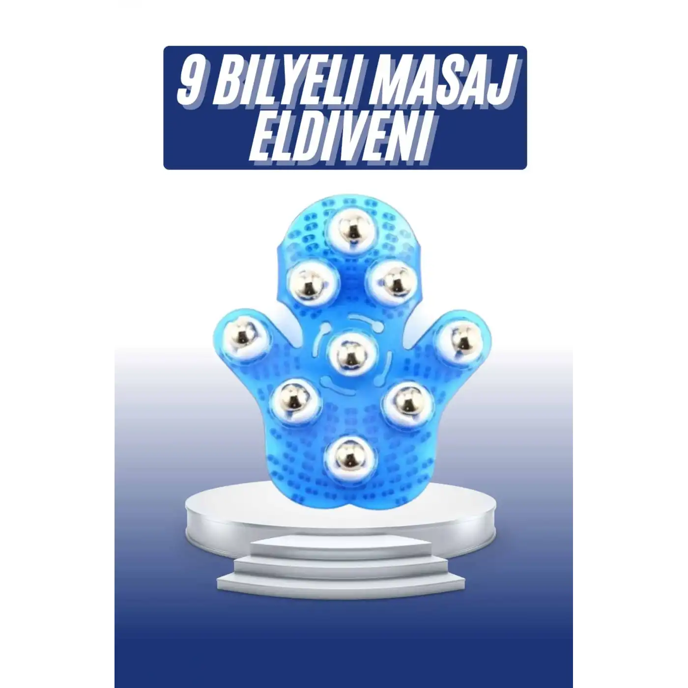 Masaj Aleti El Şeklinde Omuz Bacak Bilyeli Masaj Eldiveni El Şekilli