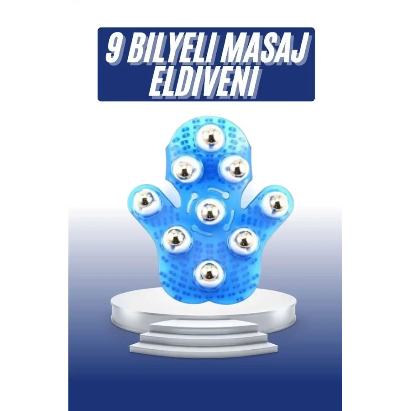 Masaj Aleti El Şeklinde Omuz Bacak Bilyeli Masaj Eldiveni El Şekilli