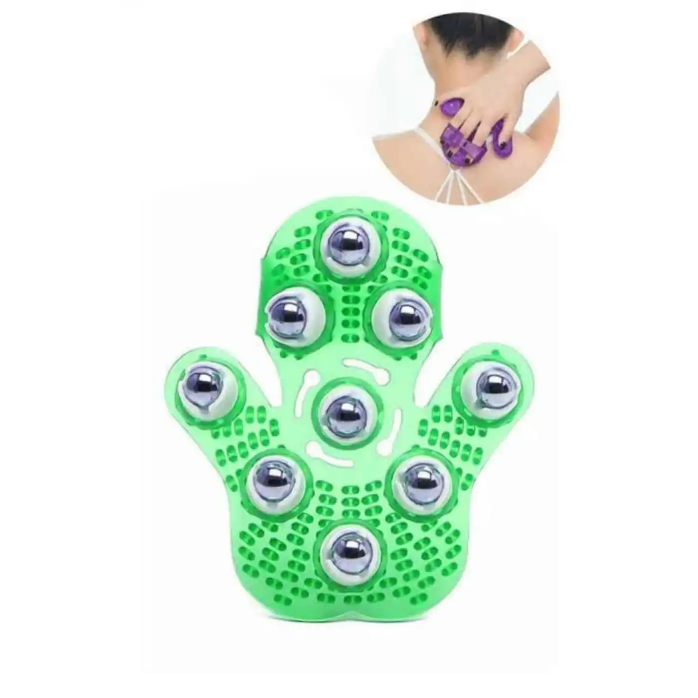 Masaj Aleti El Şeklinde Omuz Bacak Bilyeli Masaj Eldiveni El Şekilli