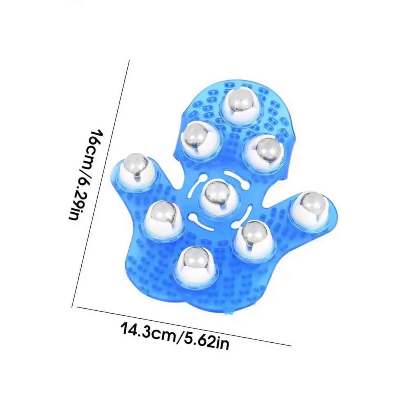 Masaj Aleti El Şeklinde Omuz Bacak Bilyeli Masaj Eldiveni El Şekilli