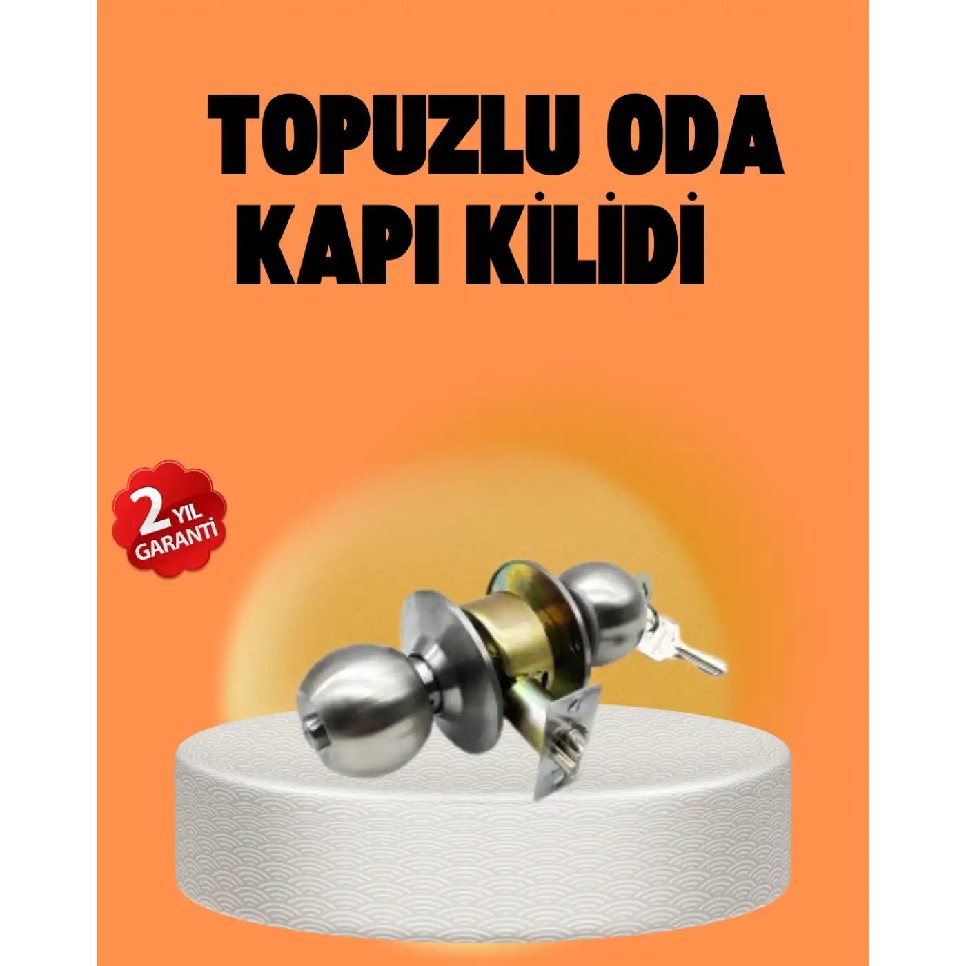 Mat Renk Topuzlu Kapı Kilidi – Giriş Tipi
