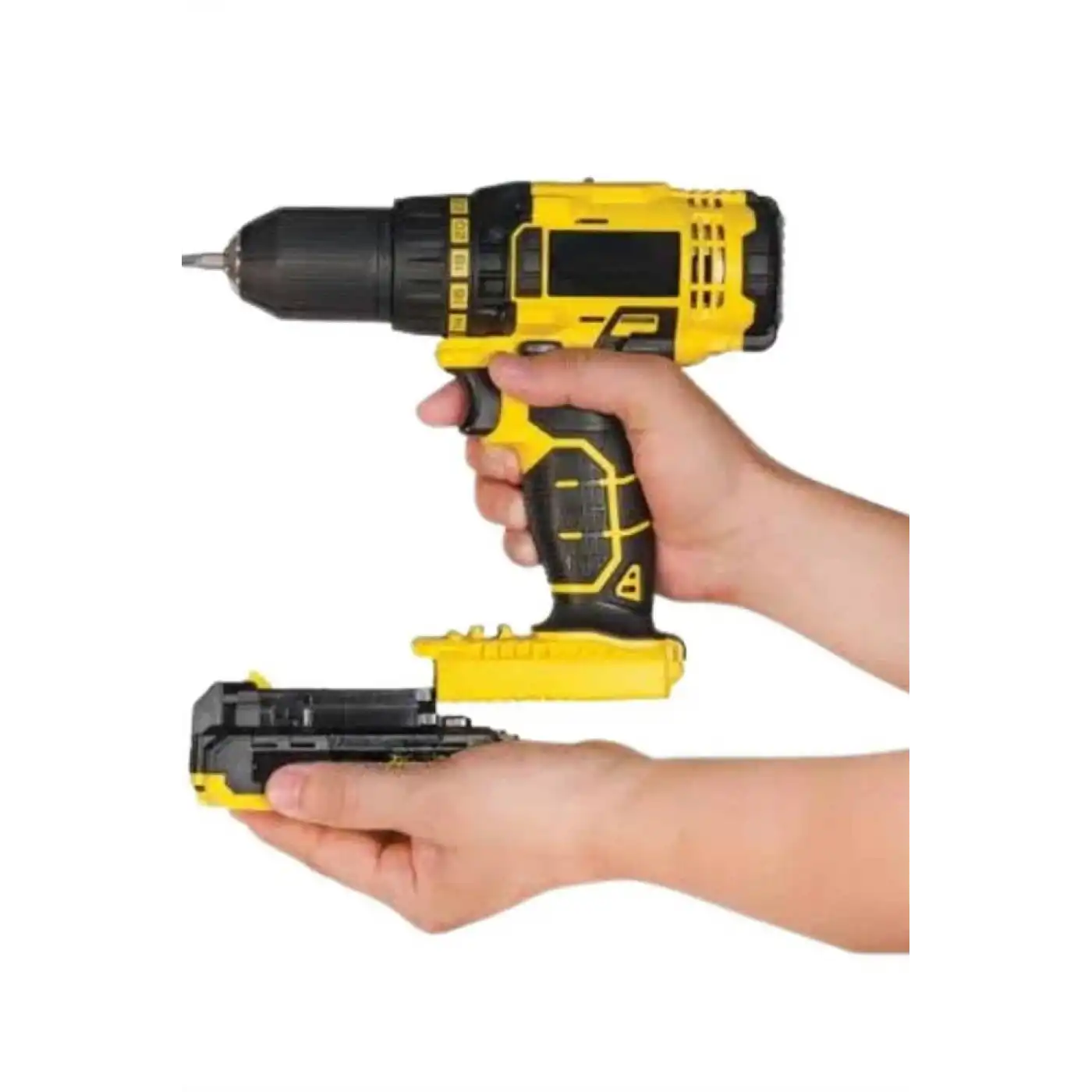 Matkap Seti 24 Parça Çift Bataryalı Darbeli Led Işıklı Vidalama