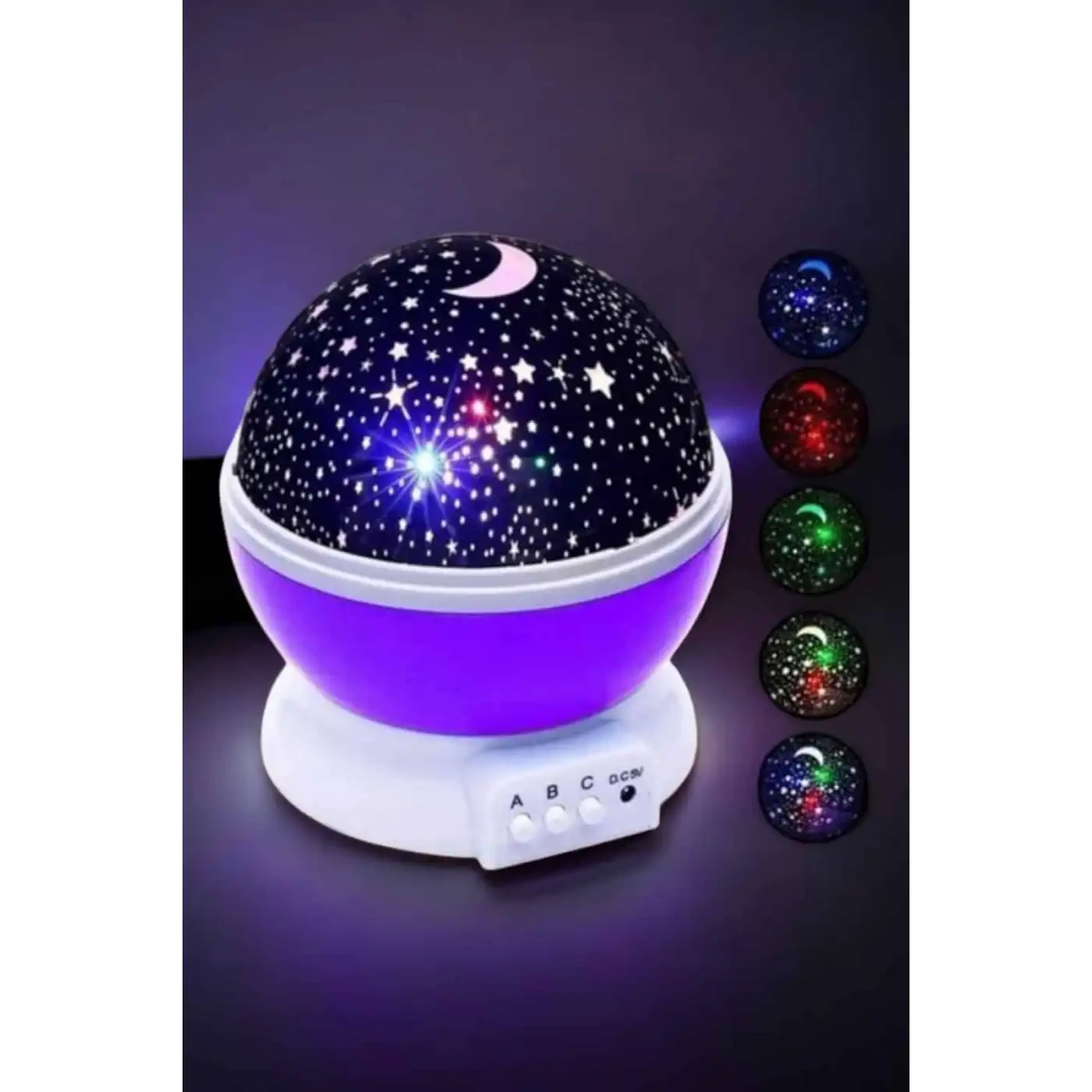 Mavi ve Mor Işıklı Projeksiyon Lambası