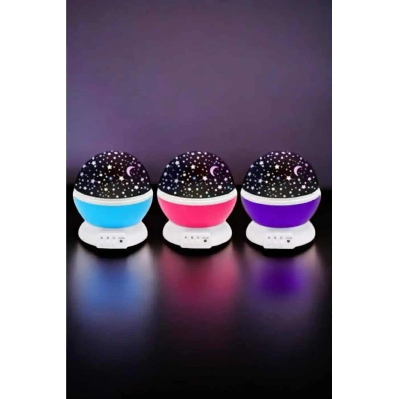 Mavi ve Mor Işıklı  Projeksiyon Lambası