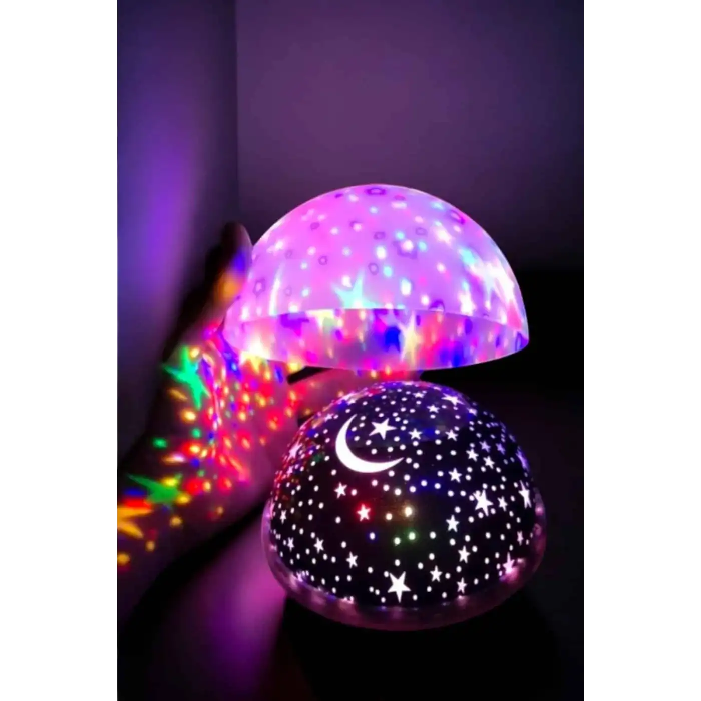 Mavi ve Mor Işıklı Projeksiyon Lambası