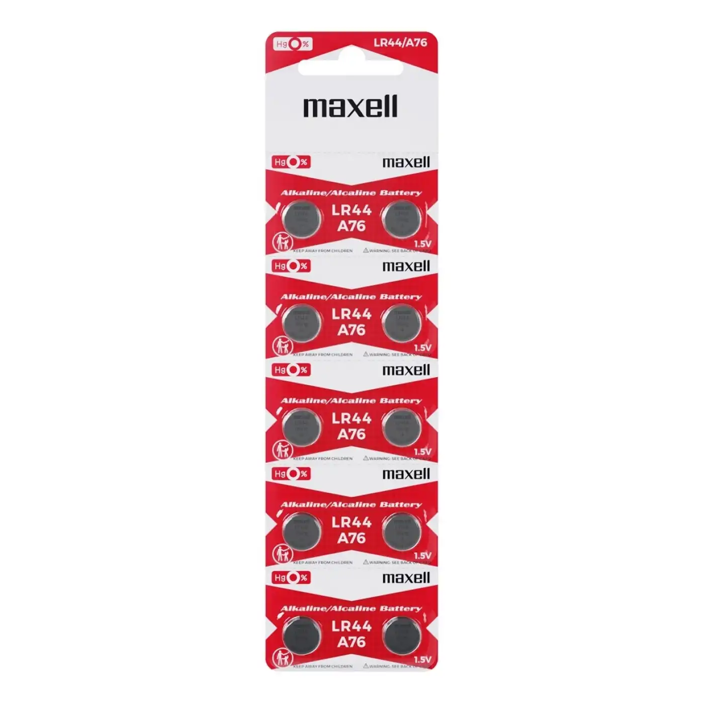 Maxell Lr44 Ag13 Sr44 A76 1.5v Alkalin Saat Pili 10 Adet