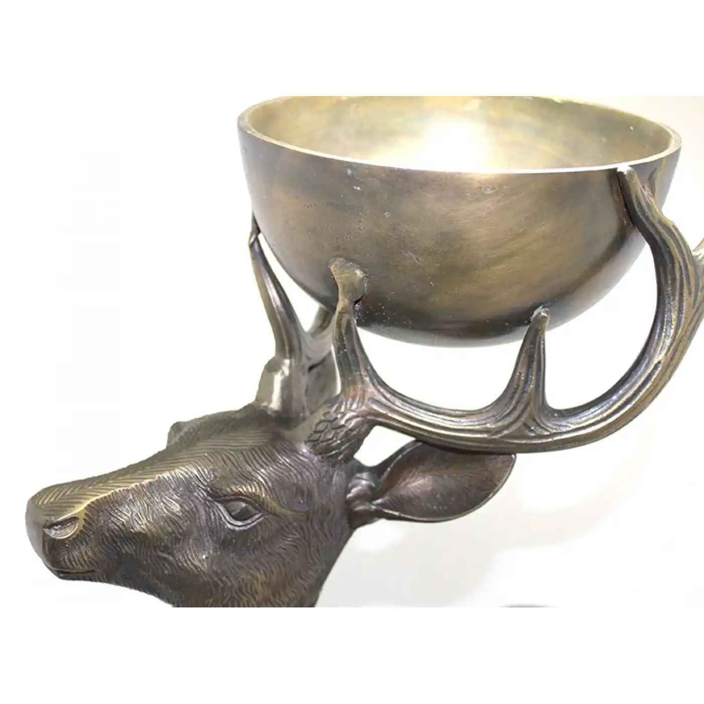 Metal Geyikli Kase 77 Cm