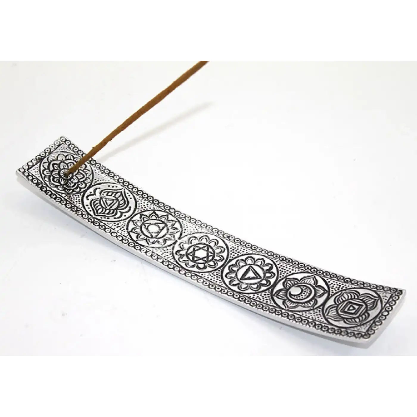 Metal Kayık 7 Çakra ( Chakra ) Tütsülük Ksk2193