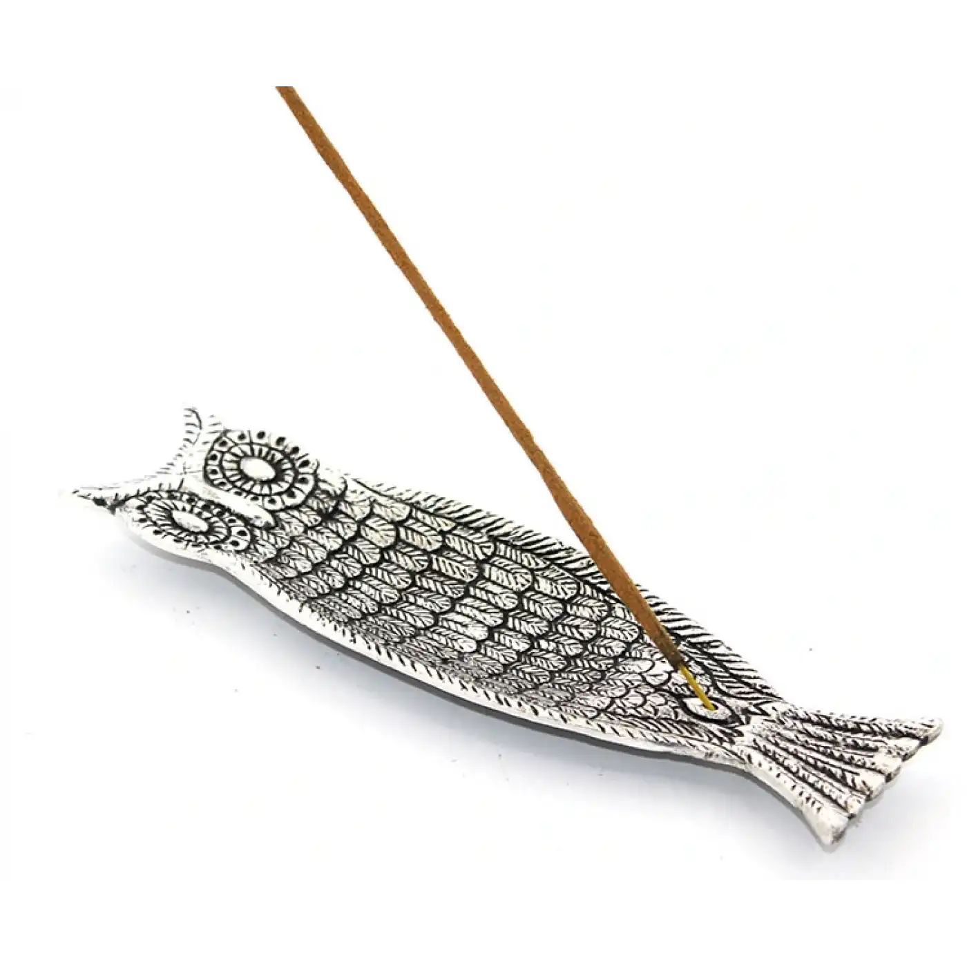 Metal Kayık Baykuş Tasarımı Tütsülük Model 1