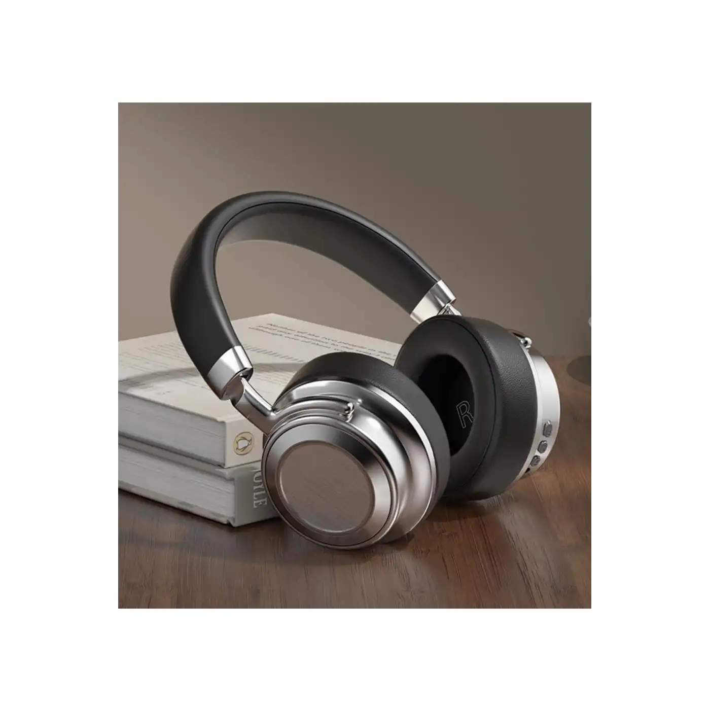Metal Kulak Üstü Kablosuz Bluetooth Kulaklık Hybrid Anc Type-c Hızlı Şarj Bluetooth 6.0