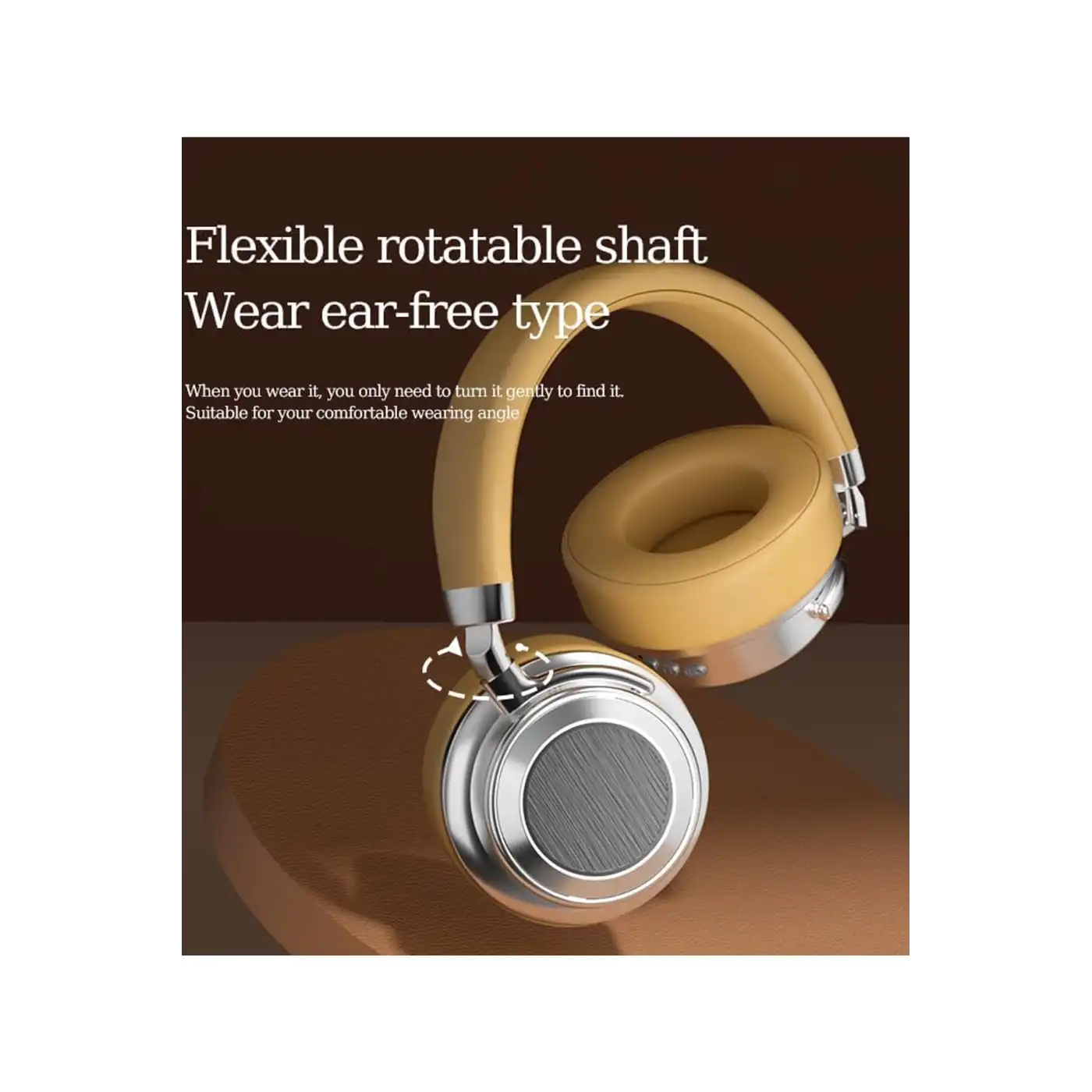 Metal Kulak Üstü Kablosuz Bluetooth Kulaklık Hybrid Anc Type-c Hızlı Şarj Bluetooth 6.0