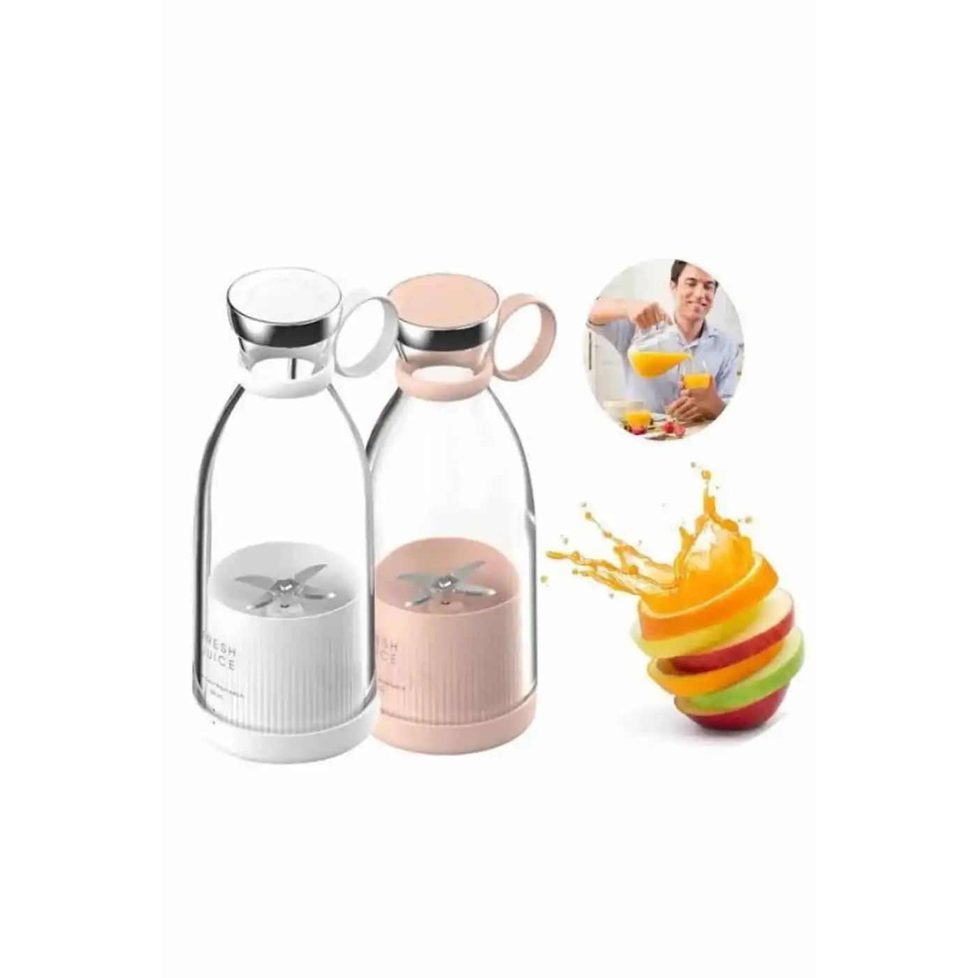 Meyve Sıkacağı Taşınabilir USB Elektrikli Blender Mini