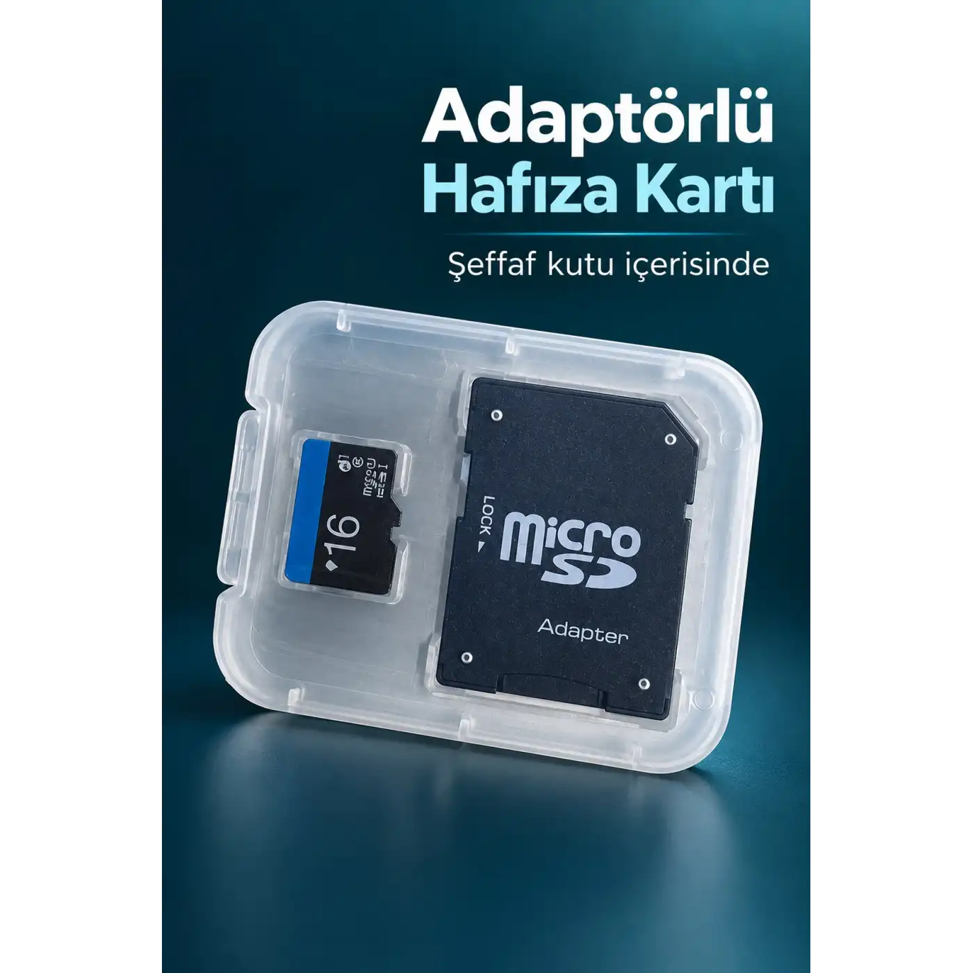 MicroSD Hafıza Kartı 16 GB Adaptörlü Set