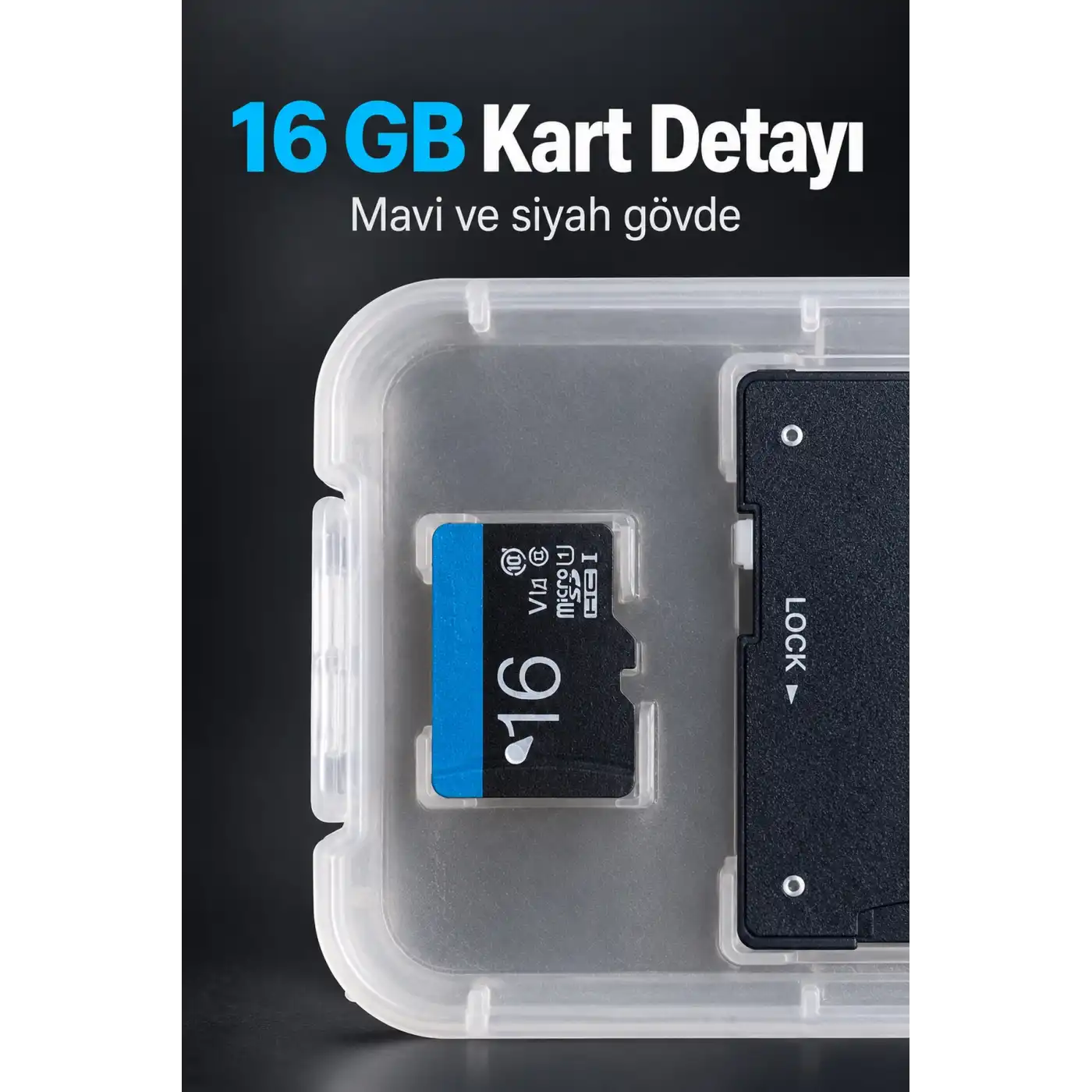 MicroSD Kart 16 GB SD Adaptör ile Birlikte