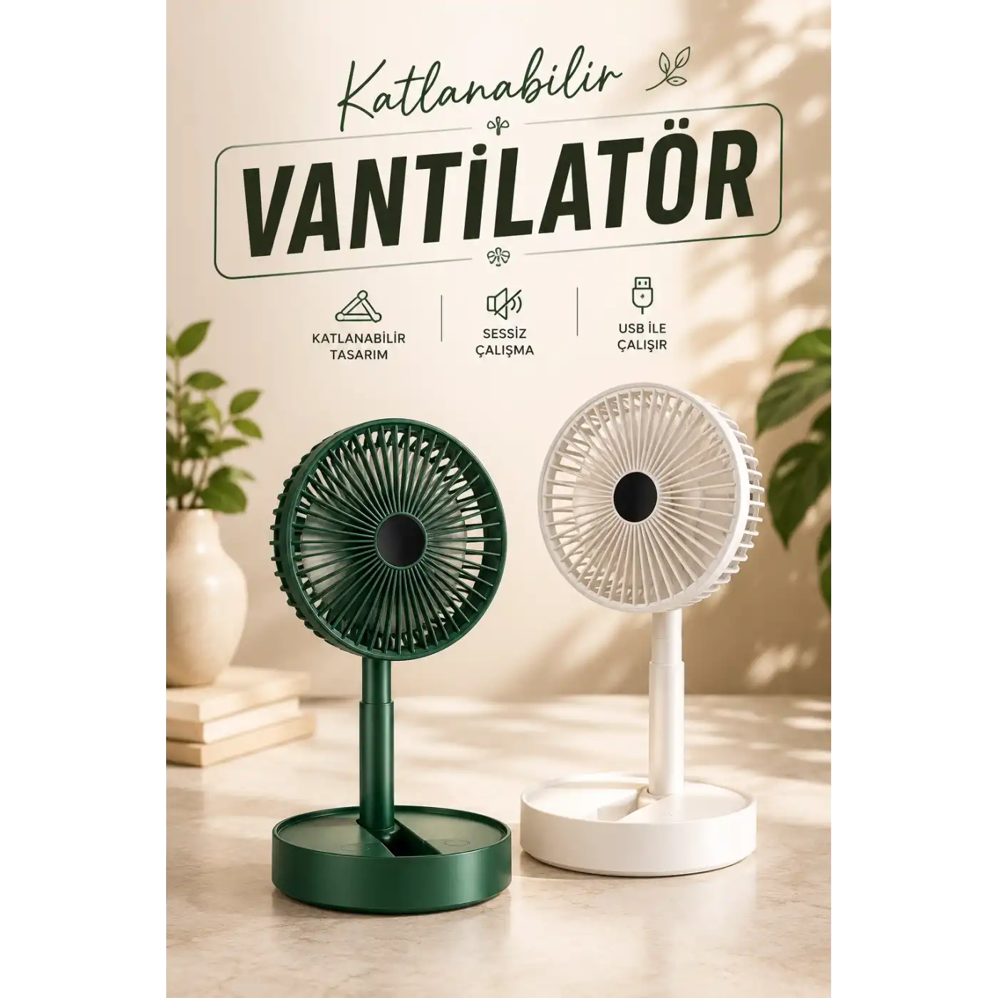 Mini Fan Soğutucu Telefon Tutucu Vantilatör