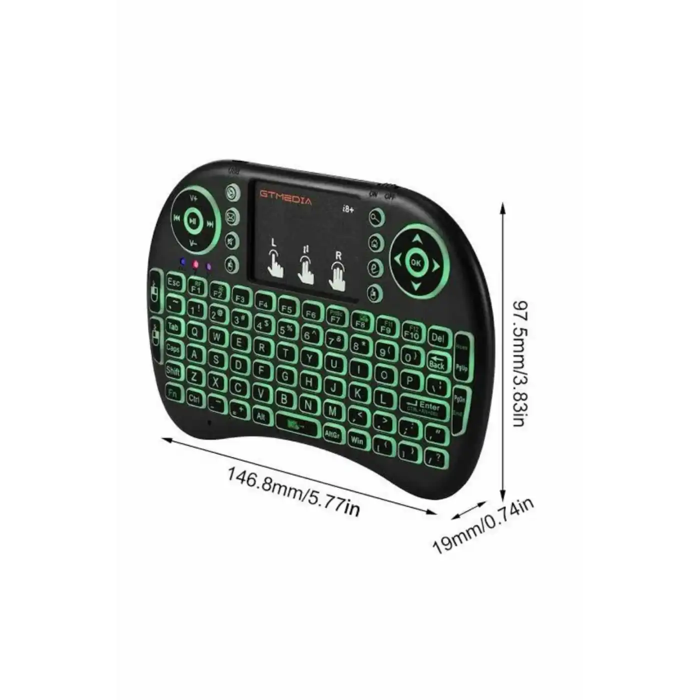 Mini Klavye  Pc Playstation Ledli Mouse Rgb Mouse Bluetooth Usb