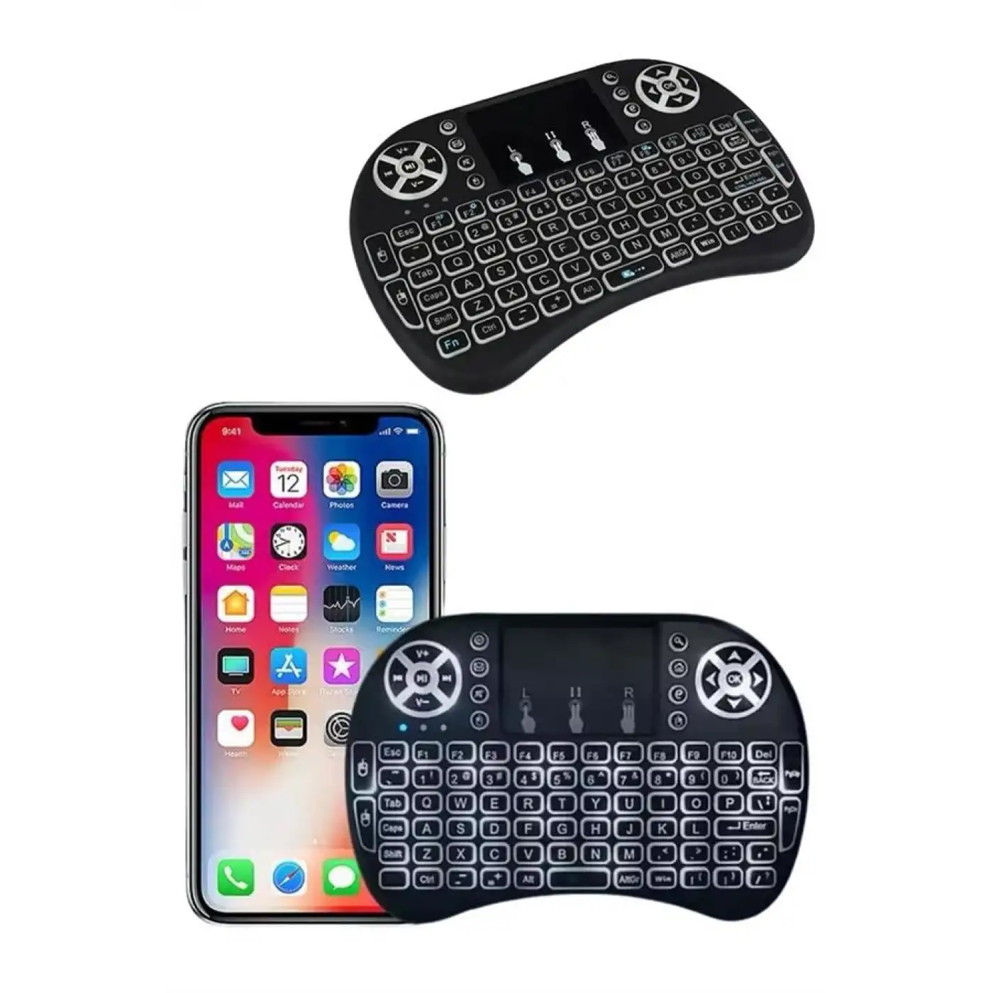 Mini Klavye  Pc Playstation Ledli Mouse Rgb Mouse Bluetooth Usb