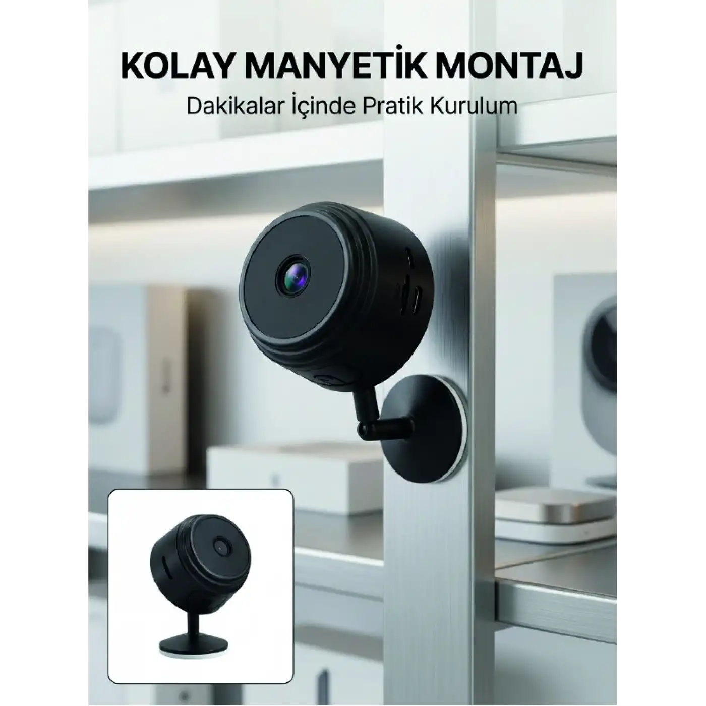 Mini Wi-Fi Güvenlik Kamerası A9 HD Görüntü Hareket Algılama ve Uzaktan Canlı İzleme