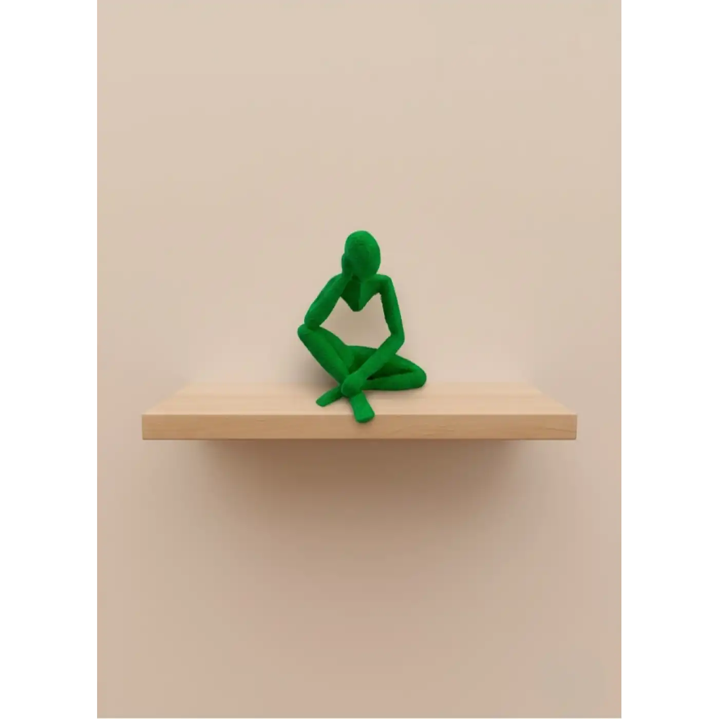 Minimal İnsan Figürü Biblo Yeşil Ev ve Ofis Dekoru