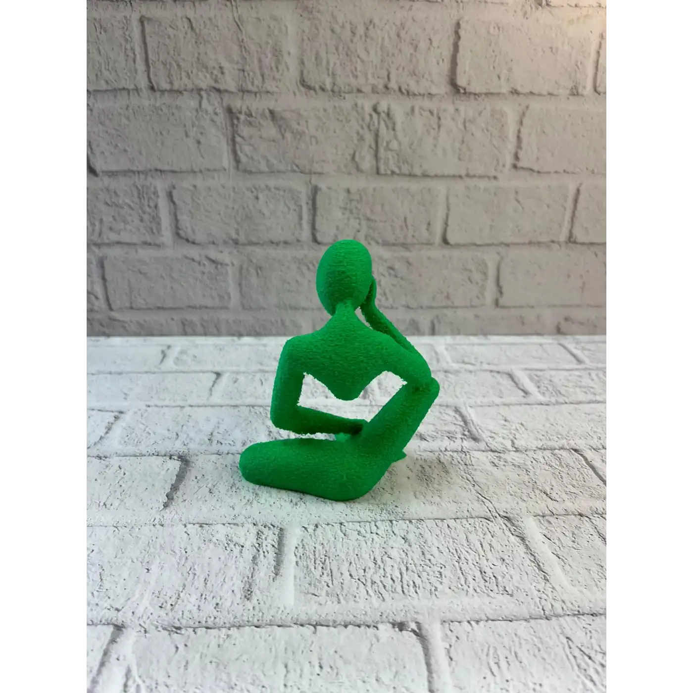 Minimal İnsan Figürü Biblo Yeşil Ev ve Ofis Dekoru