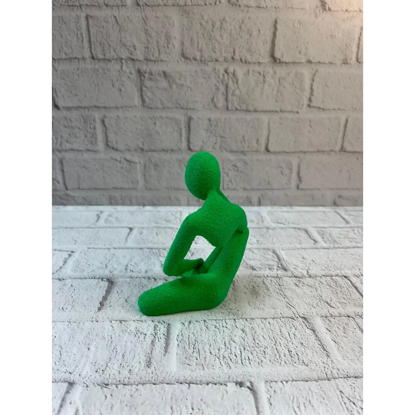 Minimal İnsan Figürü Biblo Yeşil Ev ve Ofis Dekoru