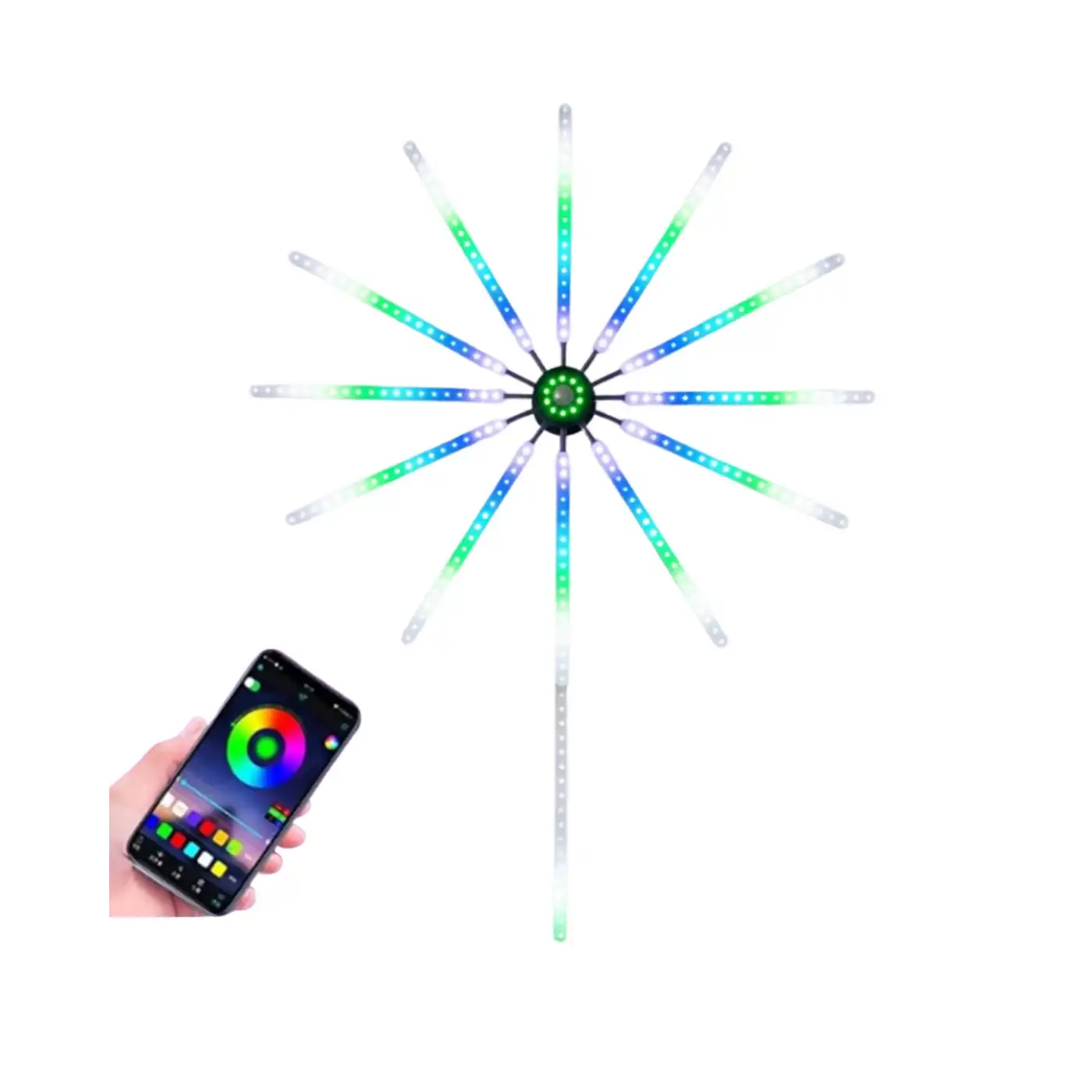 Modüler RGB LED Duvar Işığı  Efektli Uzaktan Kumandalı Yeni Nesil