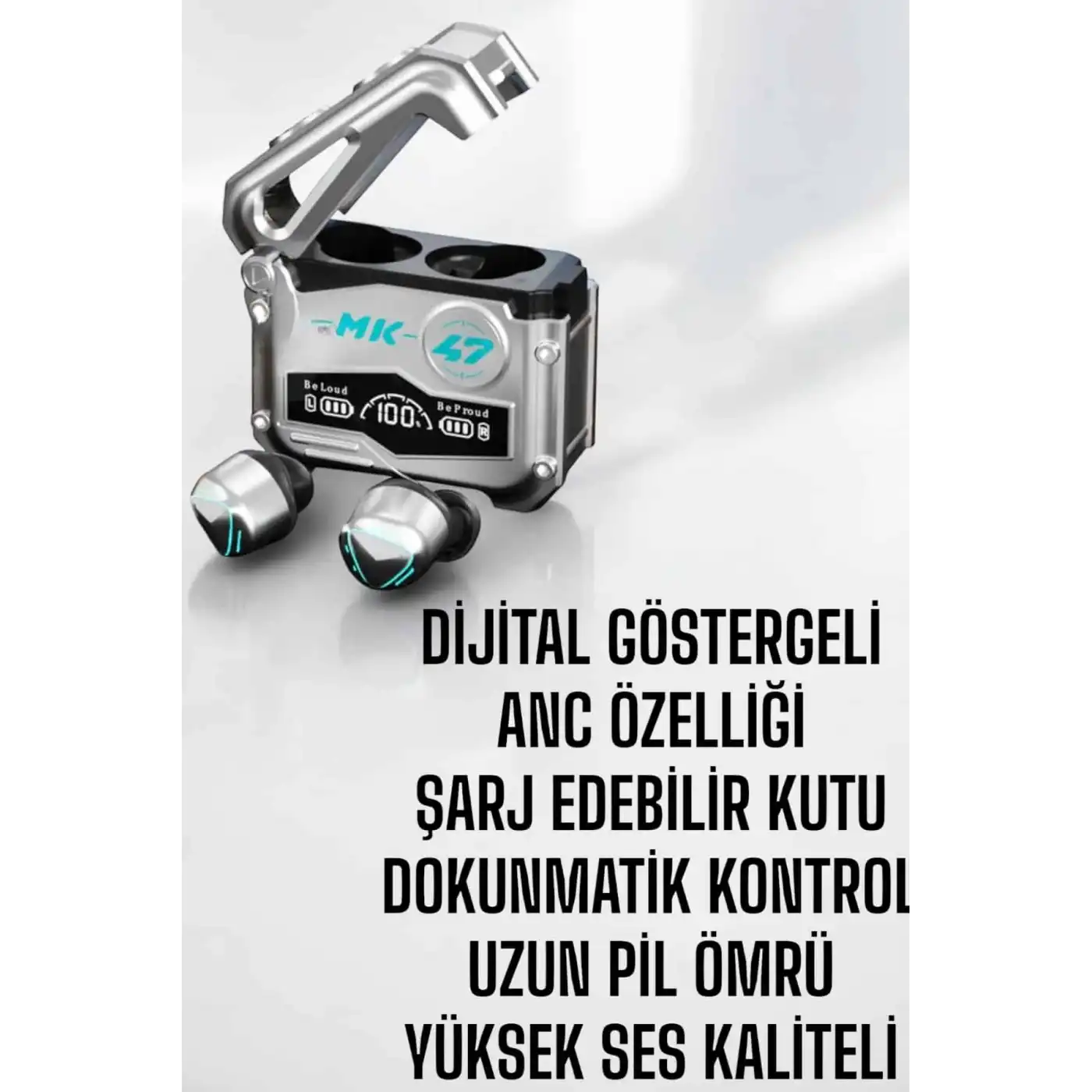 Kulaklığı Bluetooth Bağlantılı ANC Özelliği 5.0 Bluetooth