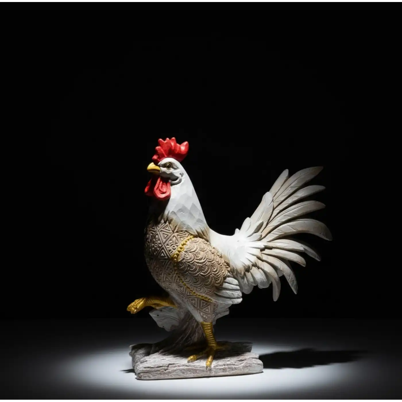 Özel Tasarım Polyester Horoz Figürü