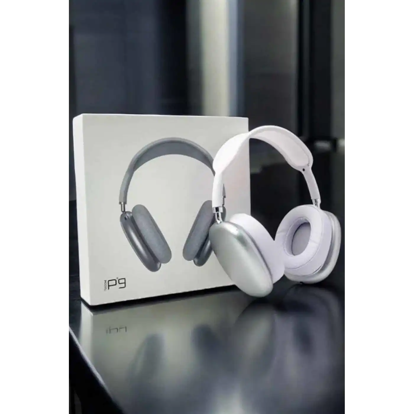 P9 Air Max Kablosuz 5.0 Mikrofonlu Bluetooth Kulaklık Beyaz Yüksek Ses Kaliteli