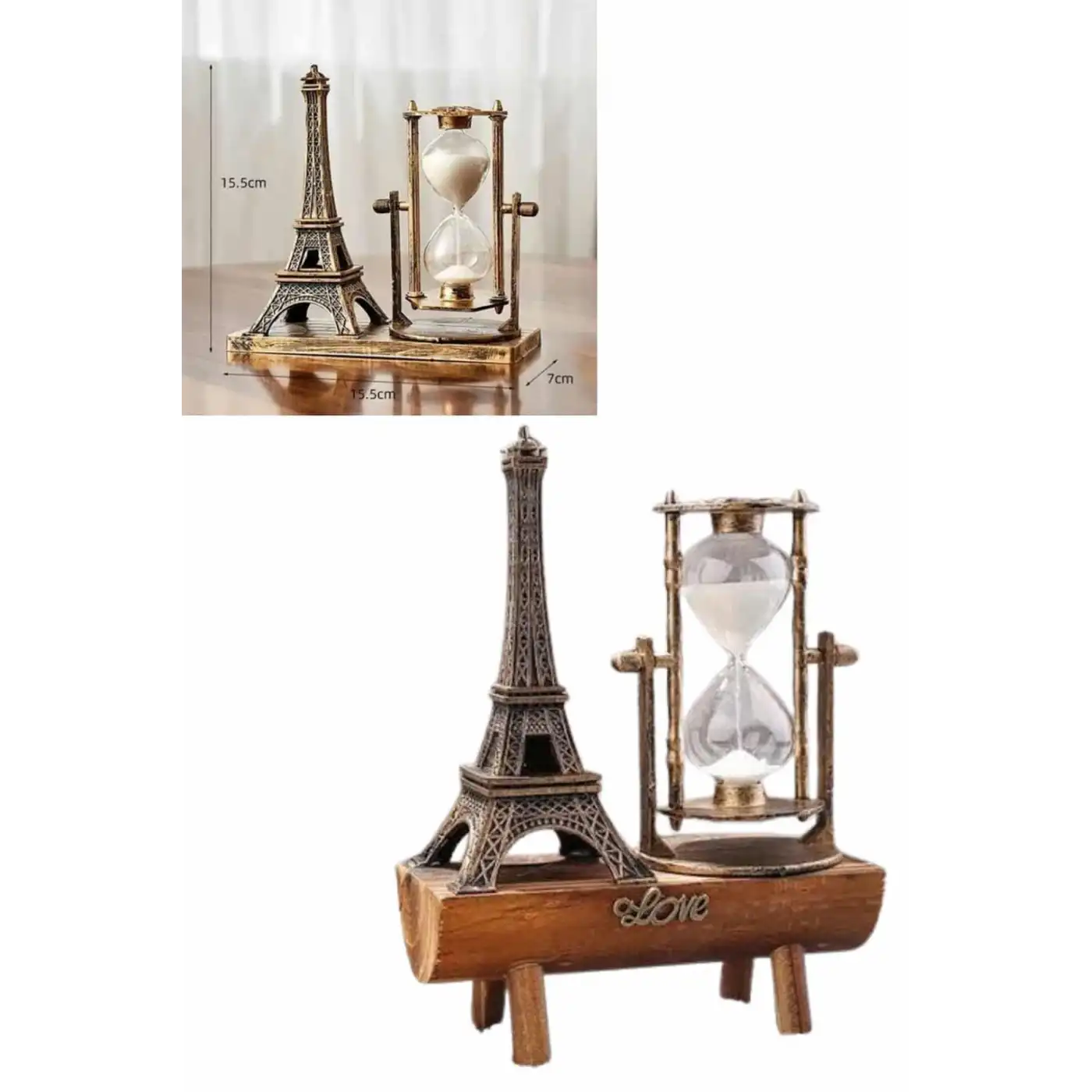 Paris Eyfel Kulesi Hediyelik Eyfel Retro Kum Saati Dekoratif Eşya Yeni Nesil