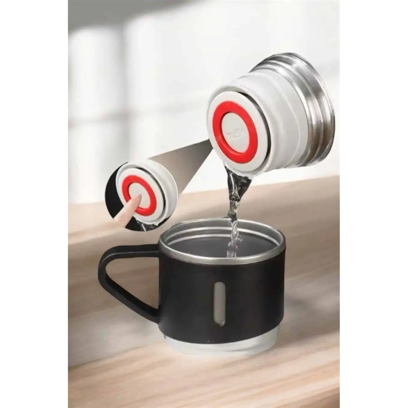 Paslanmaz Çelik 3’lü Termos Seti Vakumlu ve 8 Saat Isı Koruma