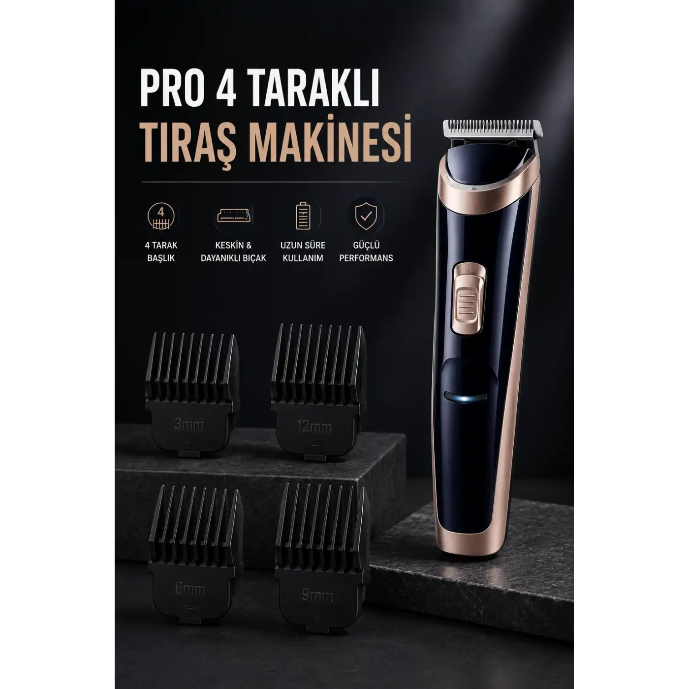 Paslanmaz Çelik Bıçaklı Hassas Çelik Bıçaklı Tıraş Makinesi
