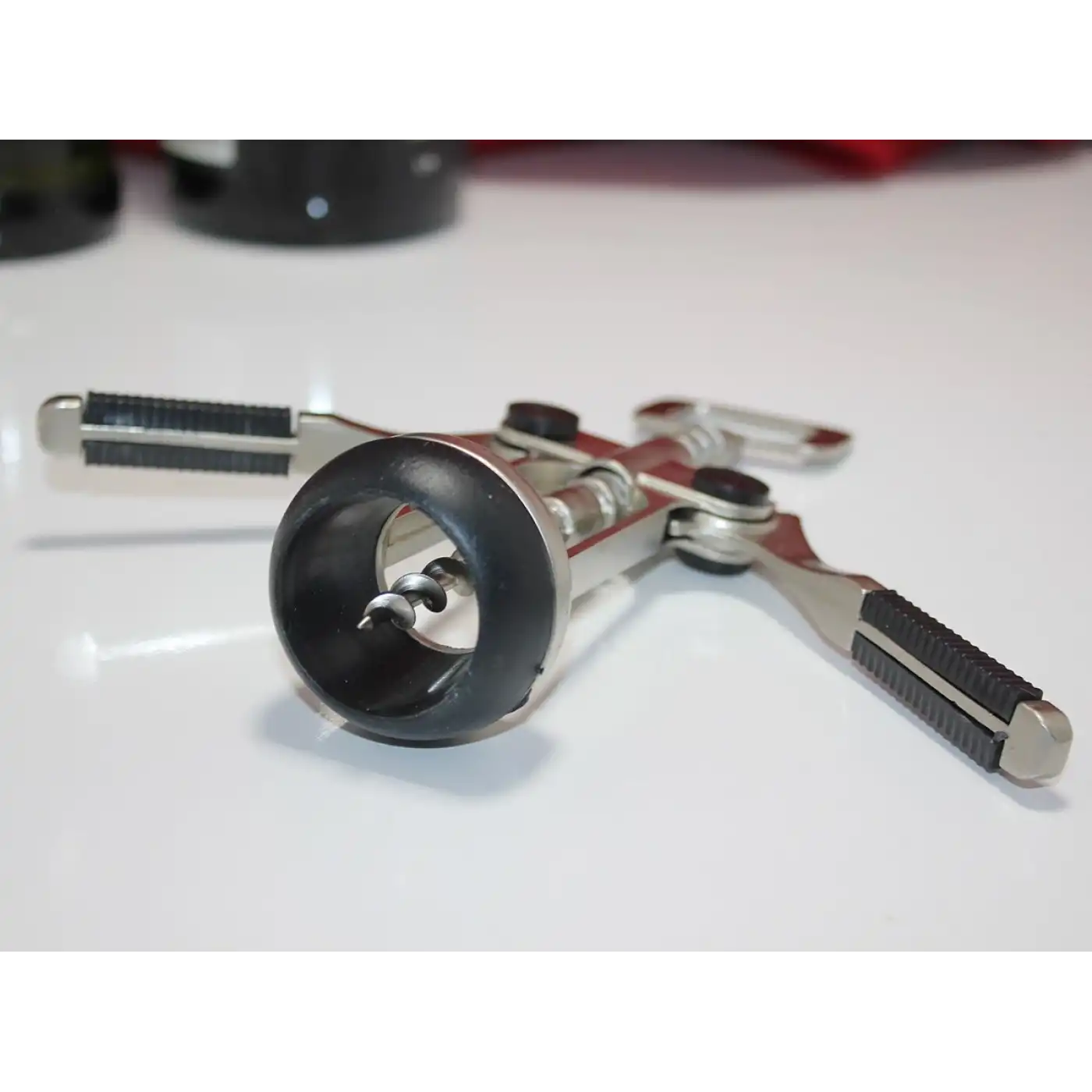 Paslanmaz Çelik Tirbuşon Şarap Açacağı Model 6