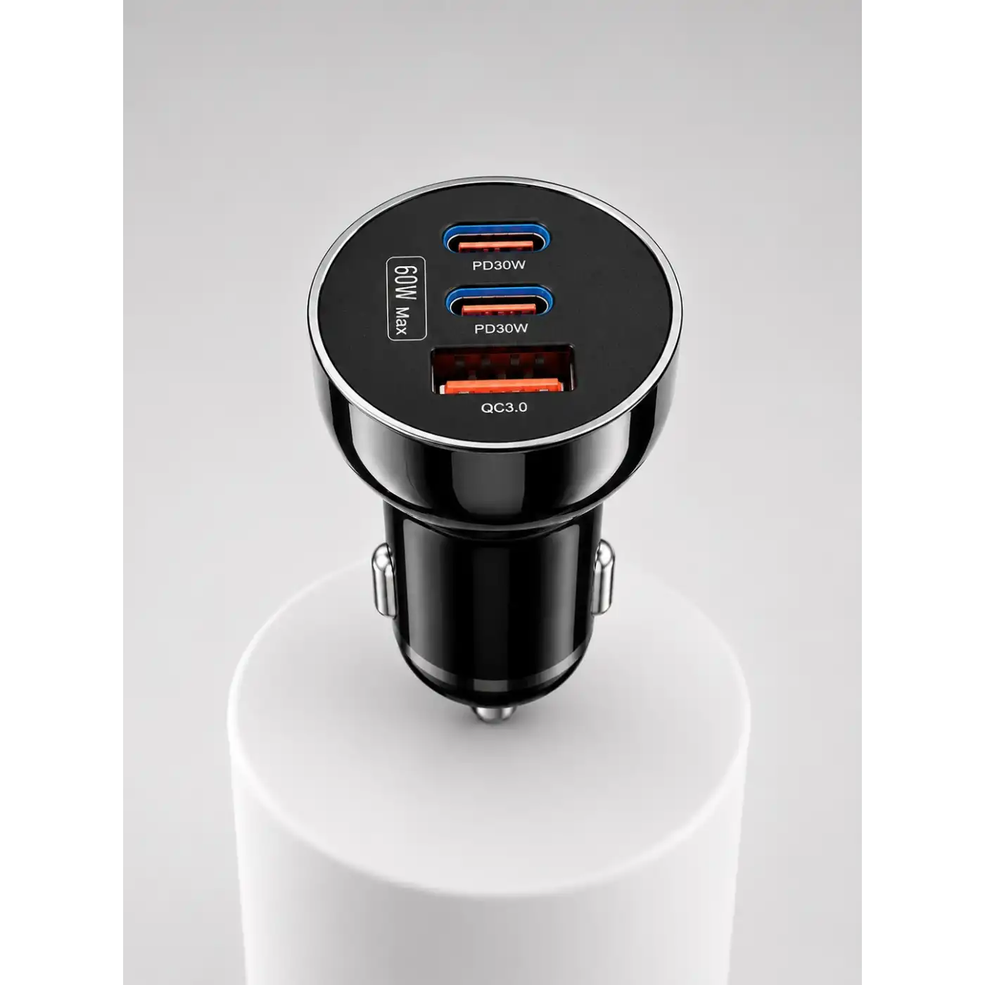 PD 30W Çift USB-C Araç Şarj Cihazı 60W Hızlı Şarj Adaptörü