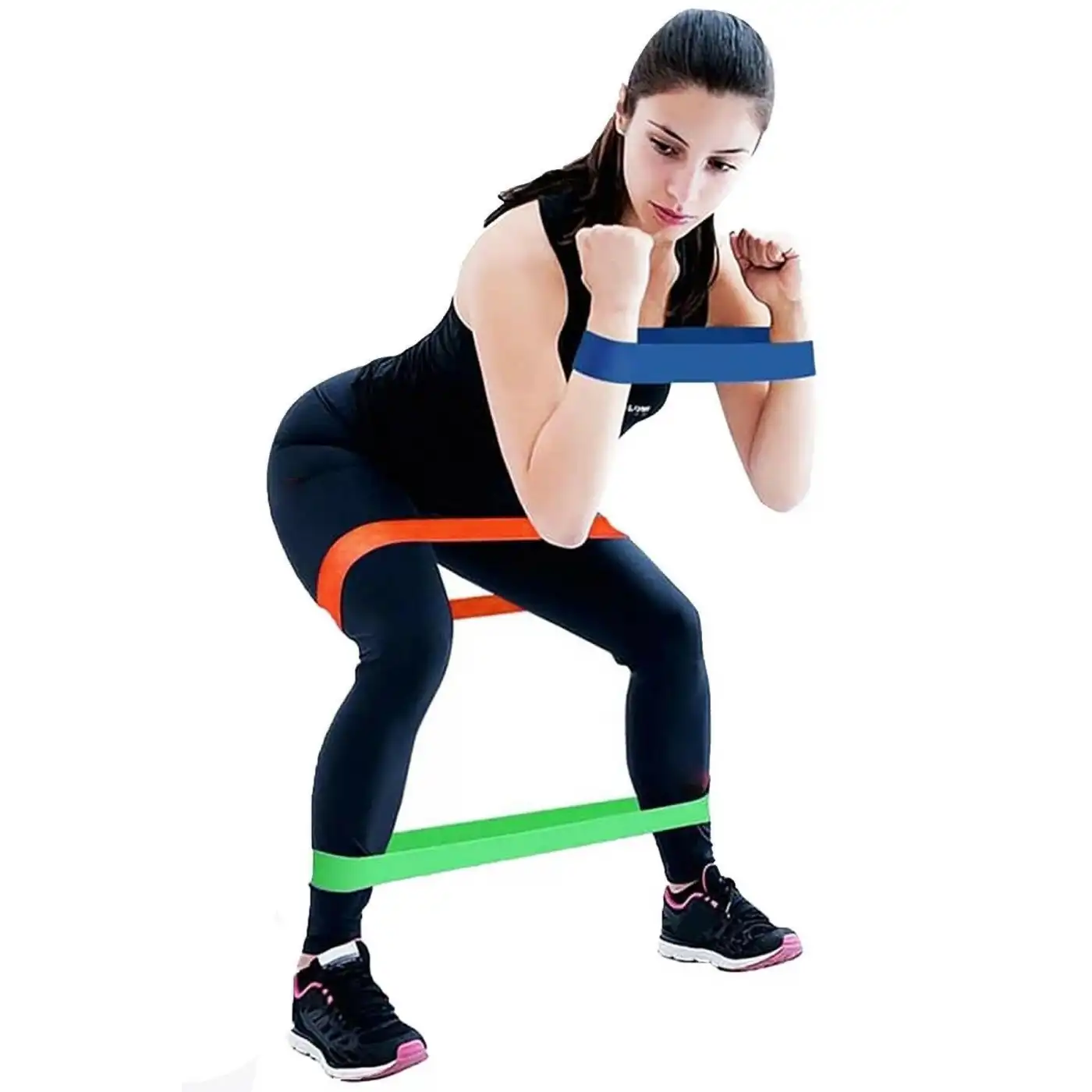 Pilates Squat Aerobik Direnç Lastiği 5 Li Paket