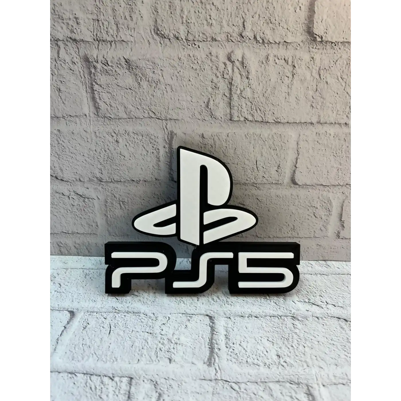 PlayStation 5 Logo Duvar Dekoru Minimal Tasarım 16×12 cm