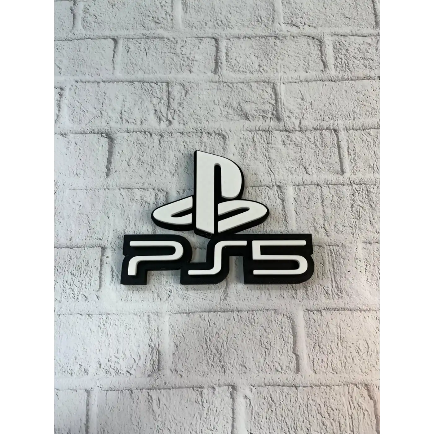 PlayStation 5 Logo Duvar Dekoru Minimal Tasarım 16×12 cm
