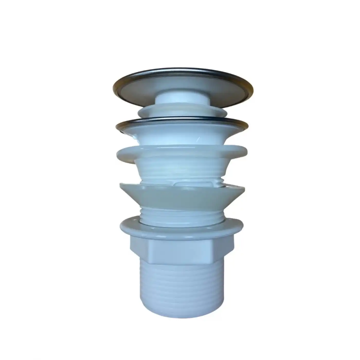 Pop Up Krom Kaplama Bas Aç Lavabo Sifonu Gideri Ekstra Contalı