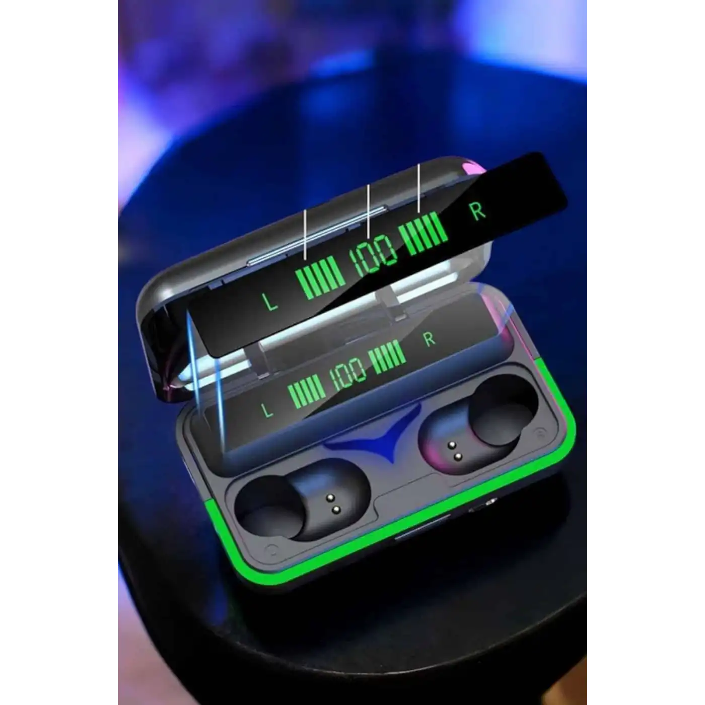 Powerbank Özellikli Kablosuz Bluetooth Kulaklık RGB Işıklı