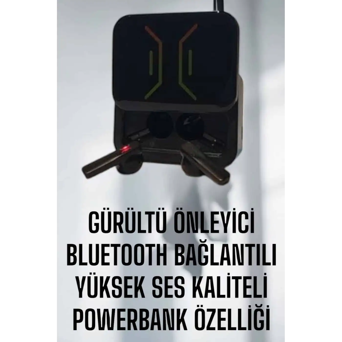 Powerbankli Bluetooth Kulaklık Yüksek Ses Kaliteli Kablosuz