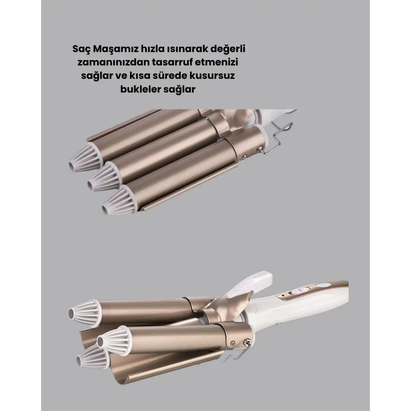 Profesyonel Kullanıma Uygun Bukle Maşası Yeni Nesil