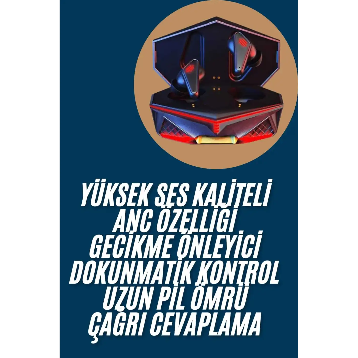 Profesyonel TWS Işıklı Kablosuz Bluetooth Kulaklık  Kulaklığı Yeni Nesil