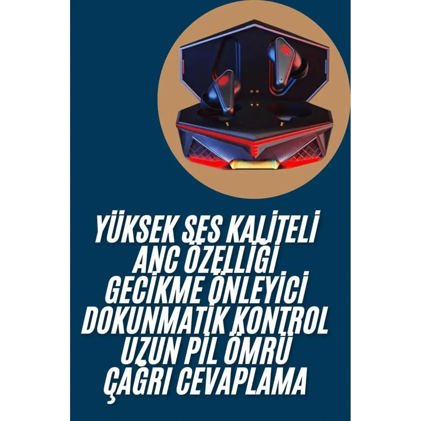 Profesyonel TWS Işıklı Kablosuz Bluetooth Kulaklık  Kulaklığı