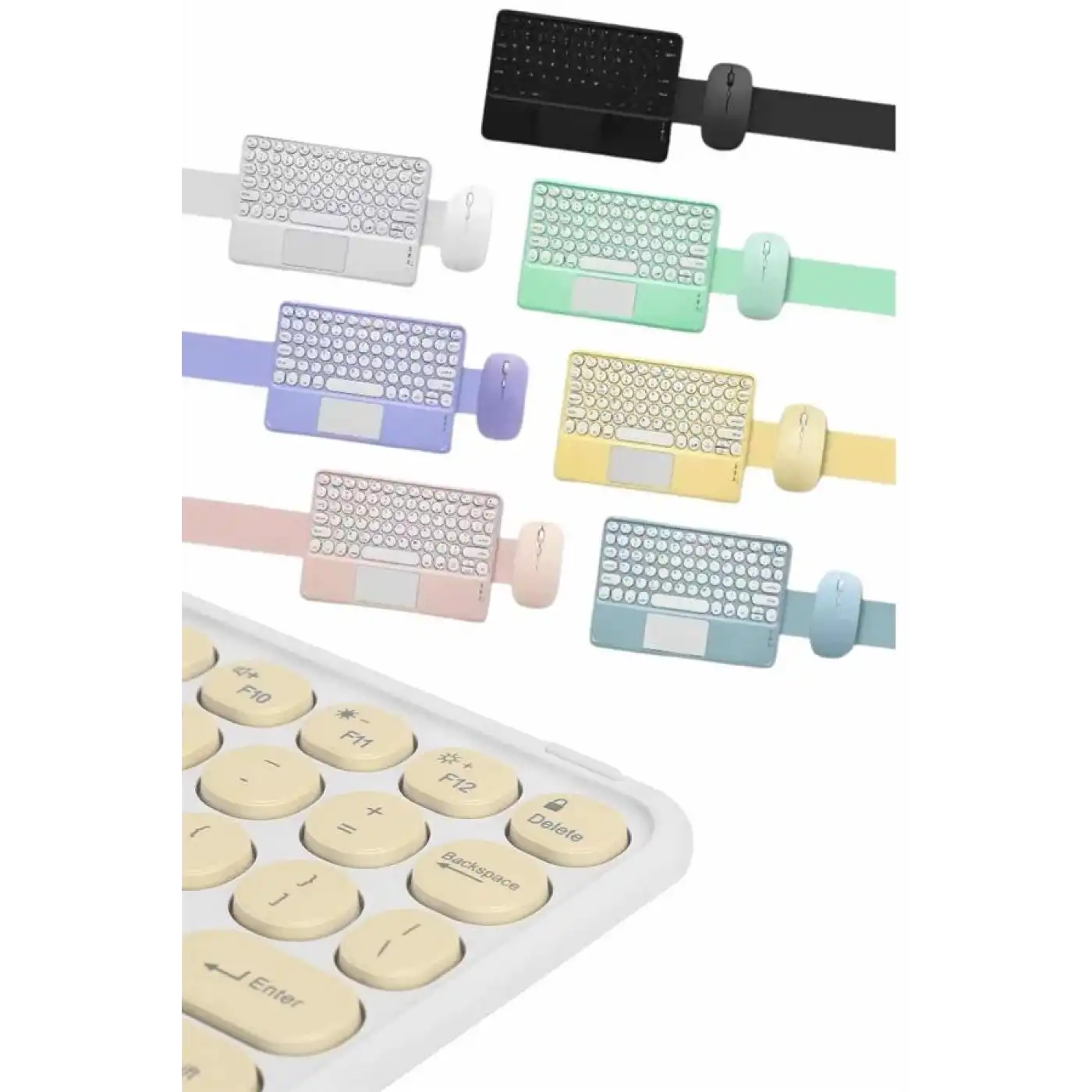 Profesyonel Wifi Q Klavye Bluetooth Klavye Touchpad 10.8 Inç Yeni Nesil