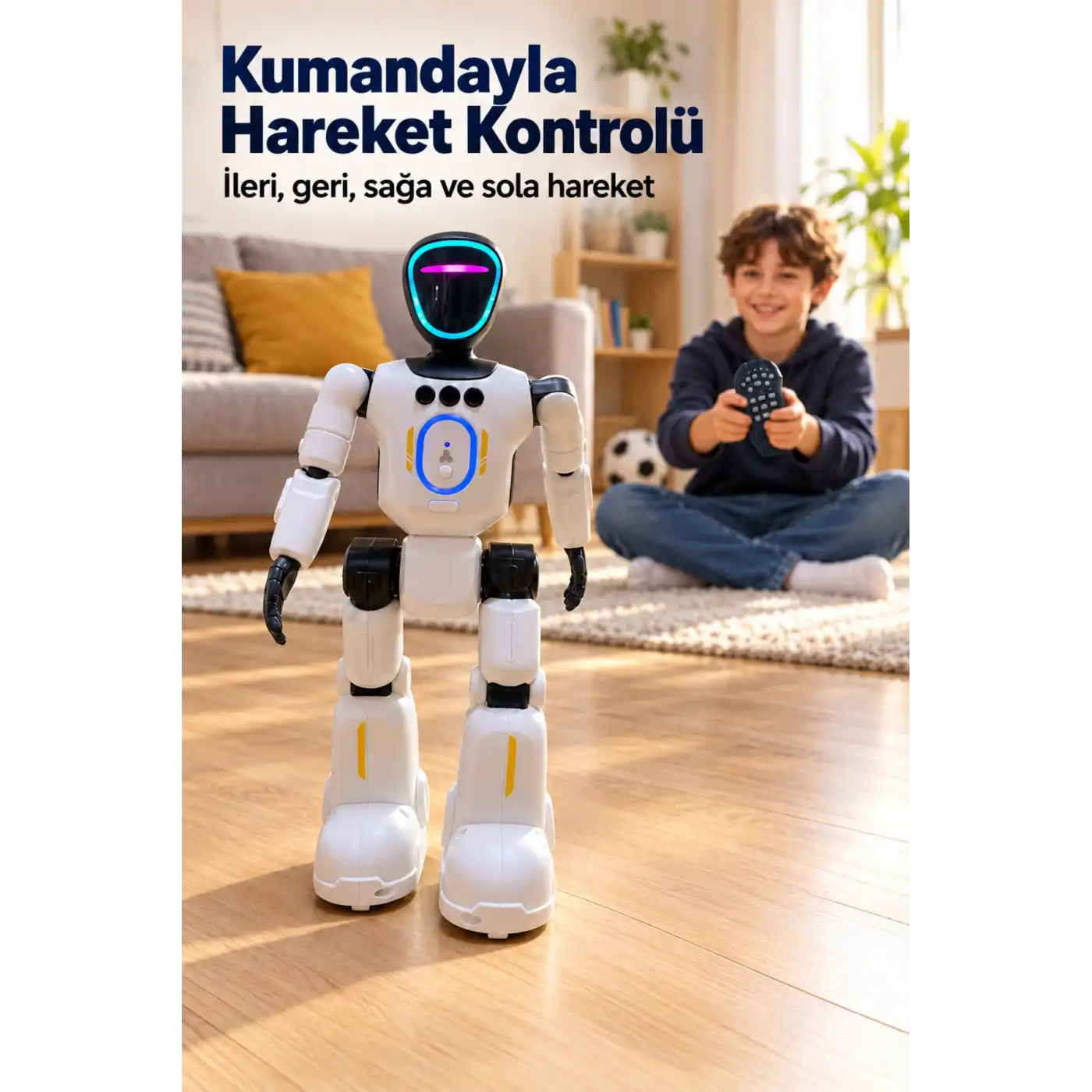 Programlanabilir Robot Oyuncak Kumandayla Komut Kaydetme Özellikli