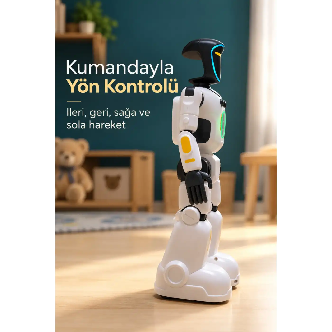 Programlanabilir Robot Oyuncak Kumandayla Komut Kaydetme Özellikli