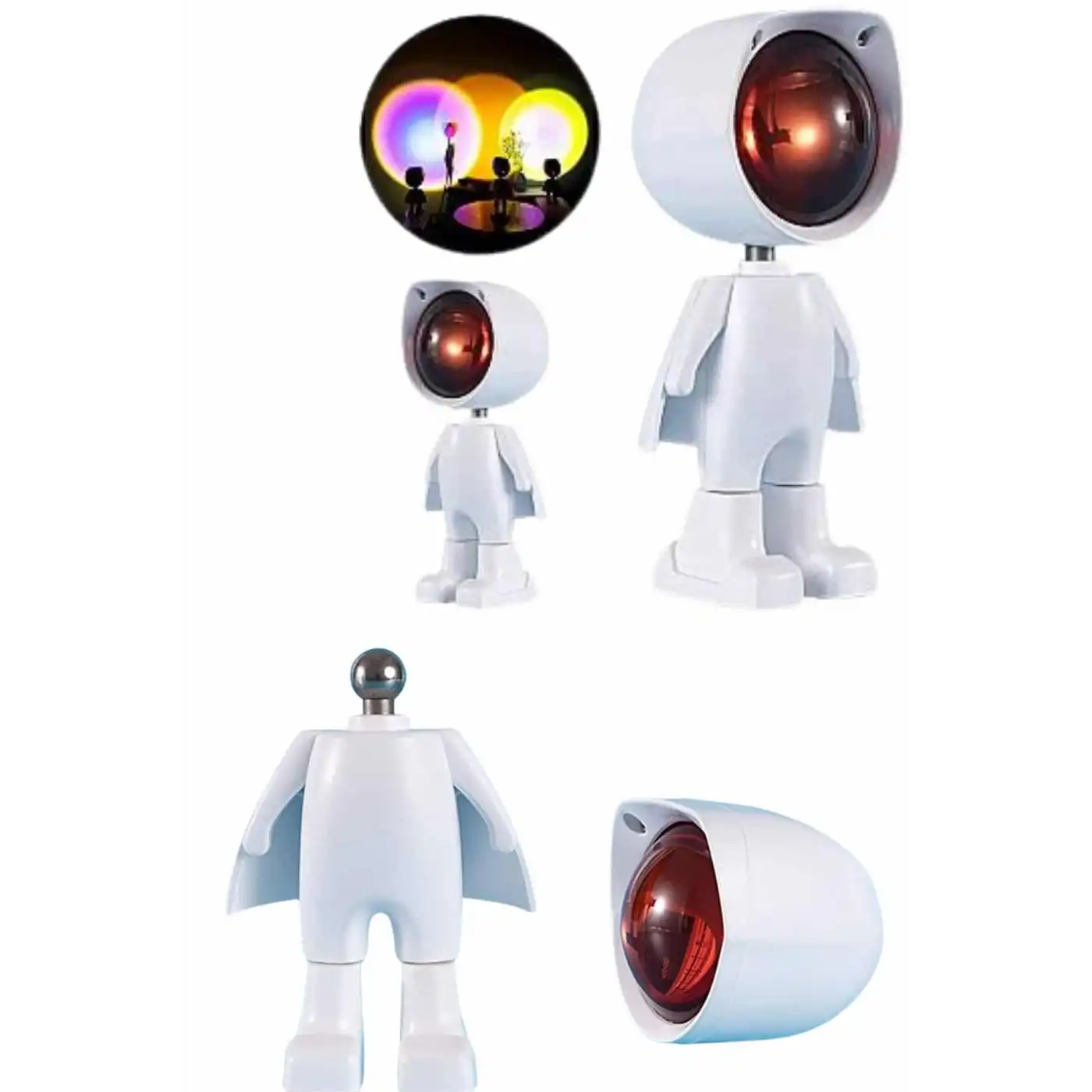 Projeksiyon Güneş Lambası Astronot Gün Batımı Projektör LED Işıklı