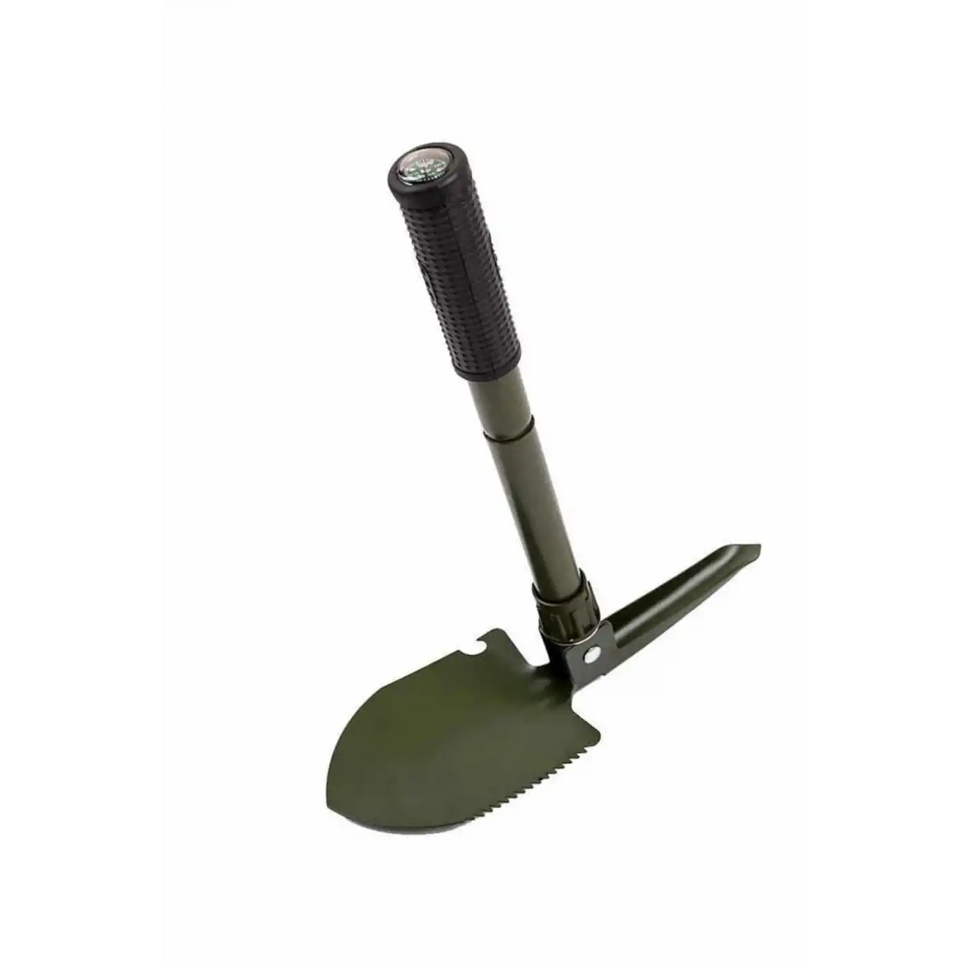Pusulalı Katlanabilen Portatif Çantalı Mini Kazma Kürek Seti