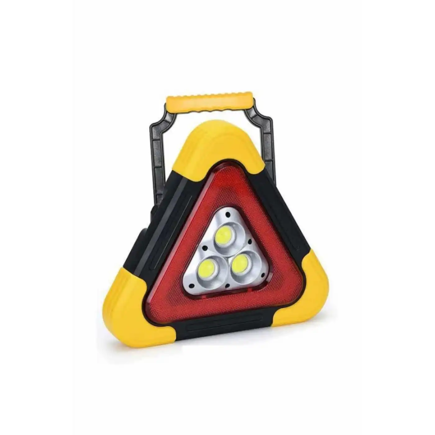 Reflektör Güneş Panelli Solarlı Şarjlı Üçgen Işıklı Trafik Reflektör Fener